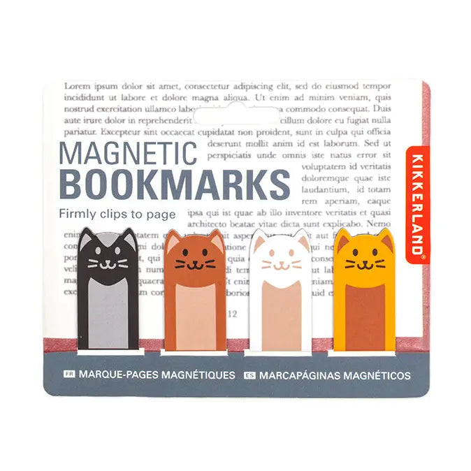 Black Magnetic Cat Bookmark