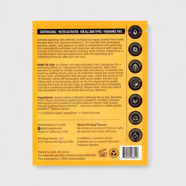Rise N Shine - Vitamin Boost Face Mask