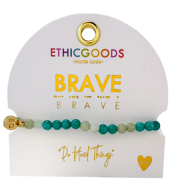 MINI Morse Code Bracelet - Brave
