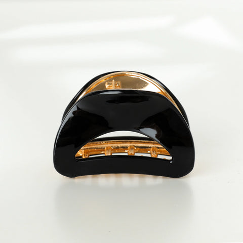 Nadia Curved Metal Clip - Black