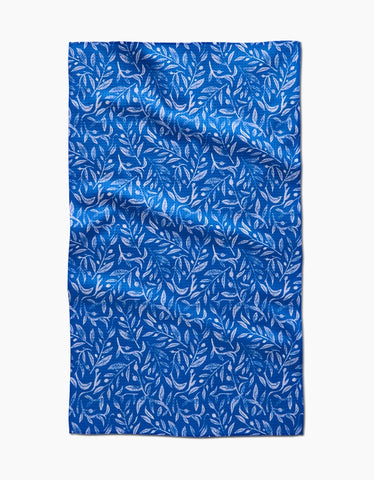 Hanukkah Leaves Tea Towel
