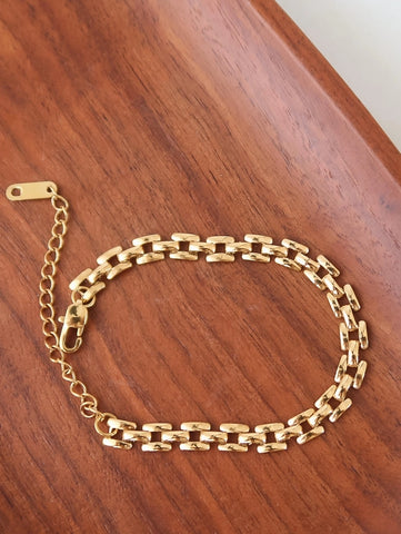 Forte 18K Flat Chain Bracelet