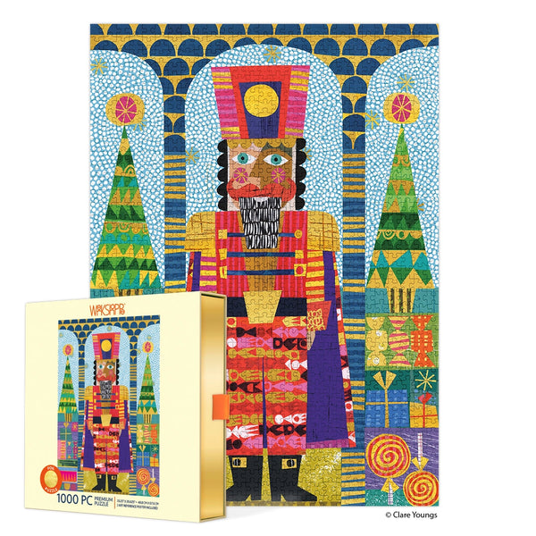 Festive Nutcracker Gold Foil 1000 Piece Holiday Puzzle