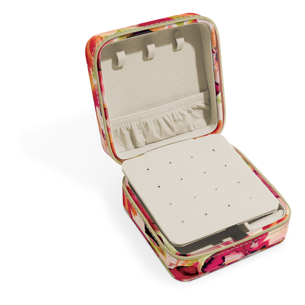 Jewelry Case Hazy Florals Coral
