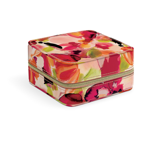 Jewelry Case Hazy Florals Coral