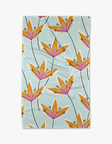 **FREE GIFT with $75 Purchase** Retro Floral Tea Towel