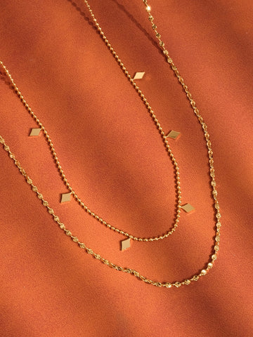 Arômes 18K Layered Tassel Necklace