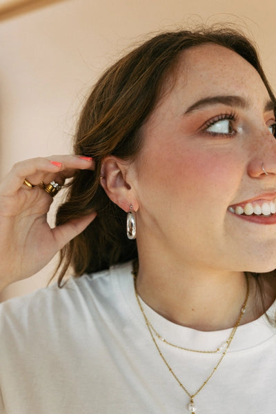 Emmy Hoops - Silver