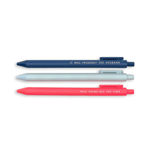 Pens for True Crime Aficionados