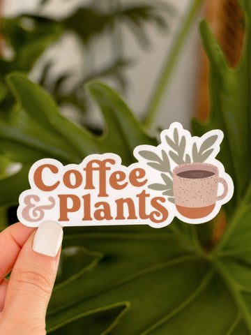 Coffee & Plants Sticker