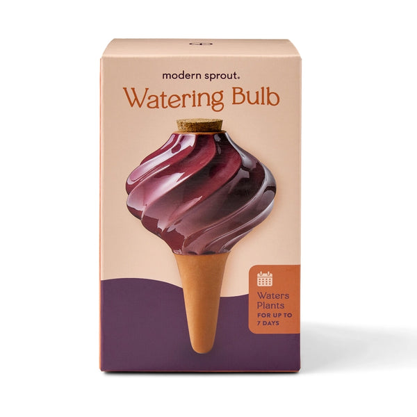 Terracotta Watering Bulb - Plum