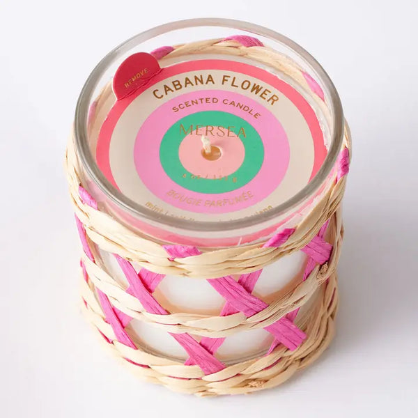 Cabana Flower Seagrass Candle (CANNOT SHIP)