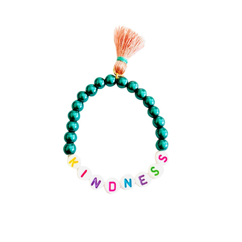 Girls Pearl Kindness Stretch Bracelet
