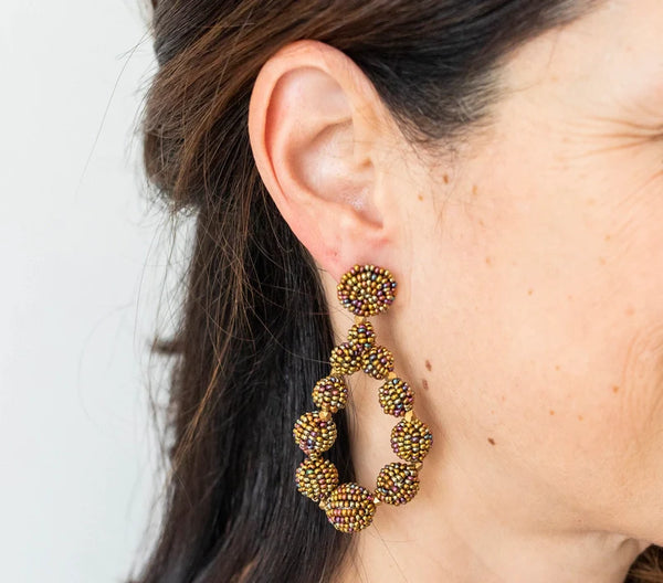 Chelsea Teardrop Earring - Brass