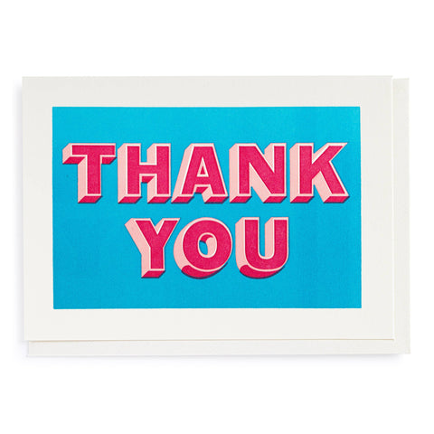Thank You Type Greeting Card
