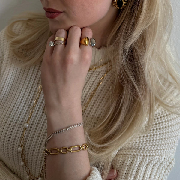 Bailey Chain Link Bracelet - Gold