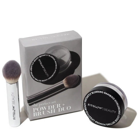 Bamboo Hyaluronic Loose Setting Powder + Brush Duo