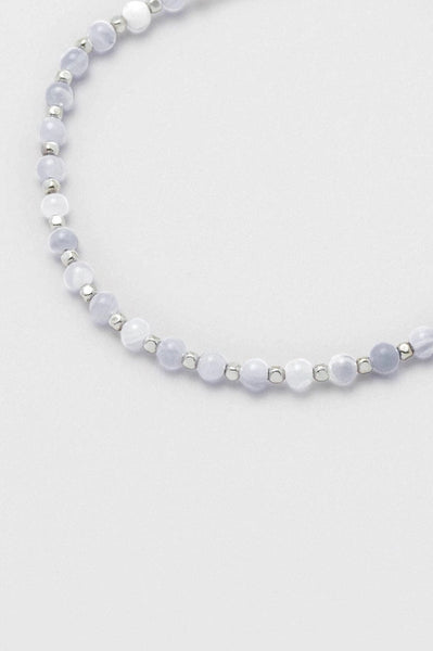 Blue Lace Agate Gemstone Amelia Bracelet
