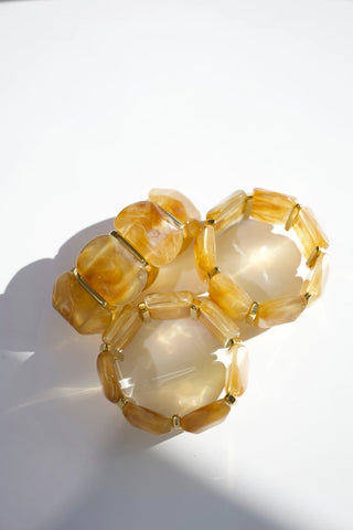 Emma Stretch Bracelet - Light Tortoise