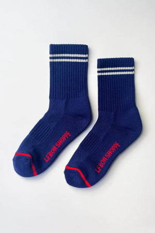 Boyfriend Socks - Navy
