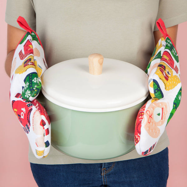 Ugly Christmas Sweater Oven Mitts - Set of 2