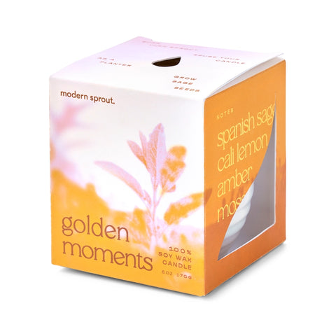 Garden Vibes Candle / Planter - Golden Moments