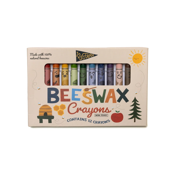 12 Non-Toxic Beeswax Crayons