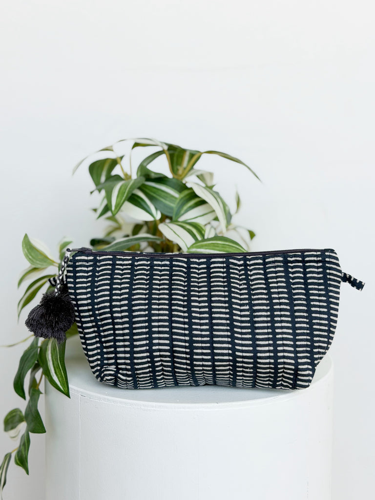 Sofia Hand Block Printed Pouch - Free Gift with Every $75 You Spend