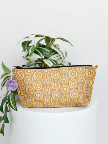 Imani Hand Block Printed Pouch - Free Gift with Every $75 You Spend