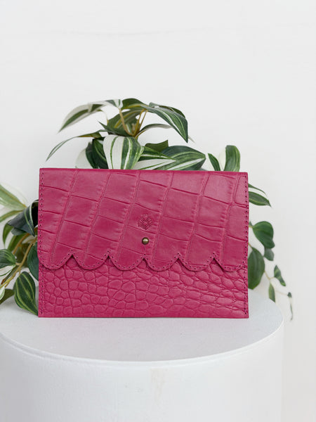 Textured Pink Mahjong Card Holder