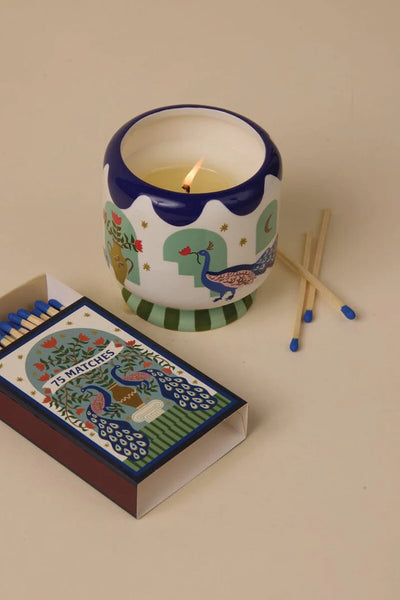 A Dopo "Peacock" Candle - Misted Lime