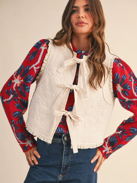 Clark Vest -- Cream