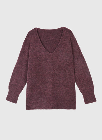 Leah Sweater -- Plum