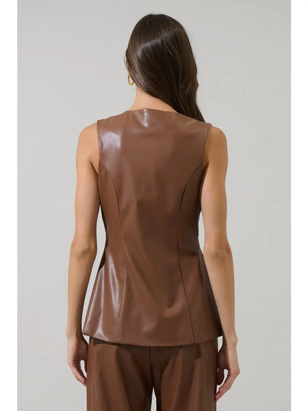 Anisa Top -- Brown