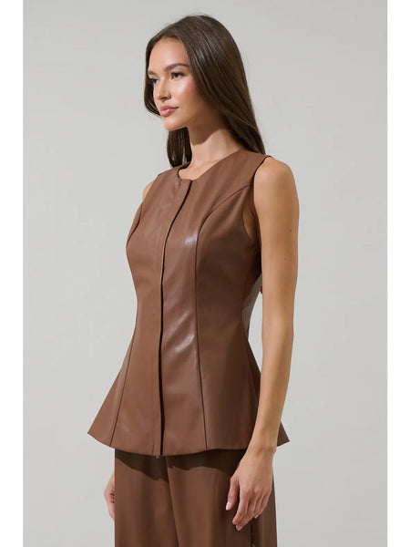 Anisa Top -- Brown