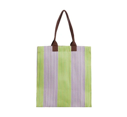 Doge | Pearl | Grass - Woven Shopper