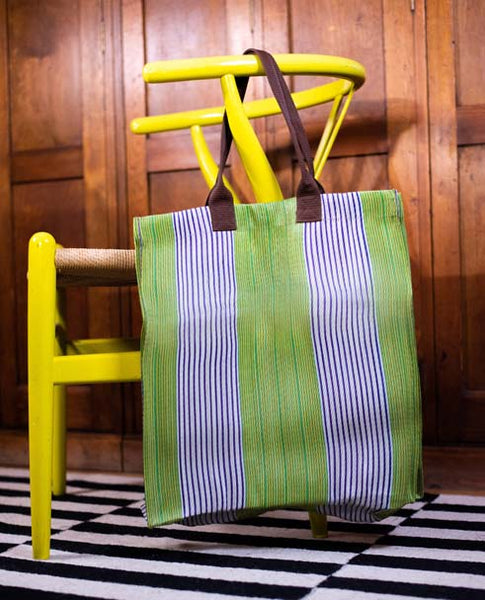 Doge | Pearl | Grass - Woven Shopper