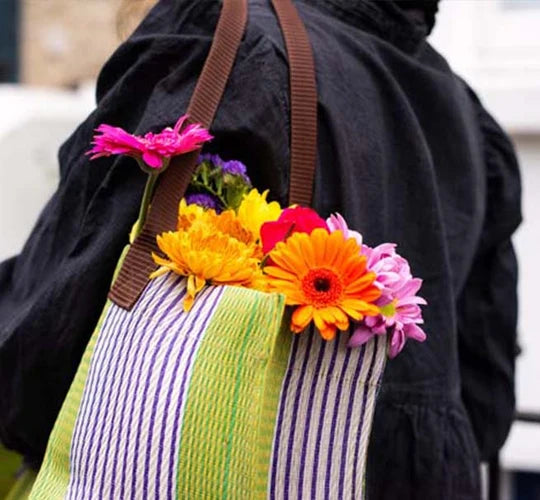 Doge | Pearl | Grass - Woven Shopper