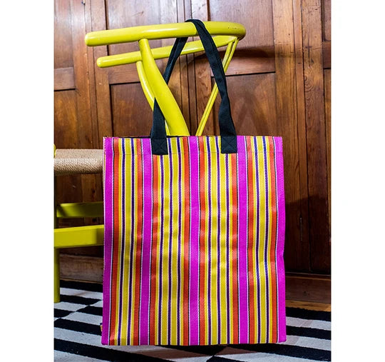 Neyron Rose | Sage | Yellow - Woven Shopper