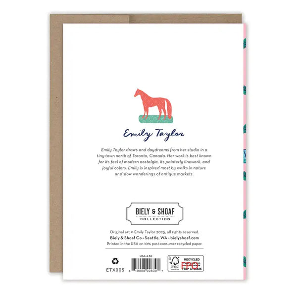 Vintage Motifs Merry Christmas Holiday Card