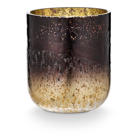 Small Radiant Glass Candle - Midnight Pumpkin