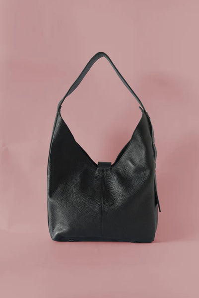 Bindle Bag - Pebbled Black