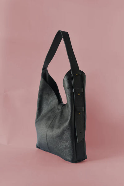 Bindle Bag - Pebbled Black