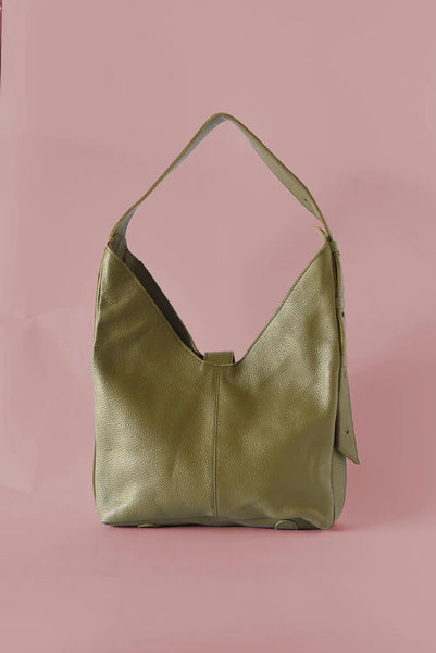 Bindle Bag - Pebbled Olive