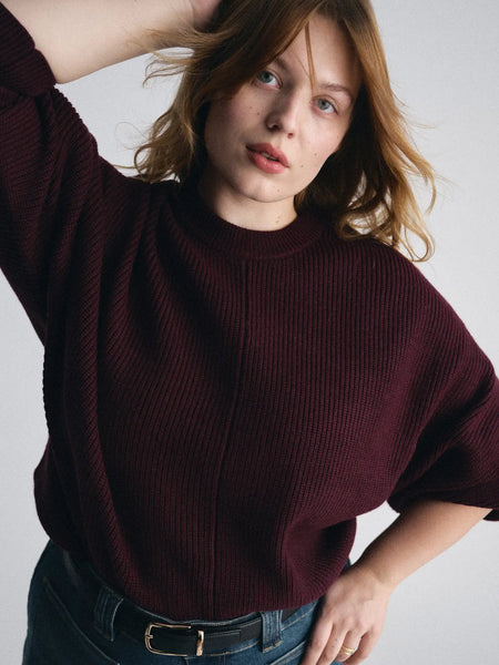 Sarah Sweater -- Burgundy