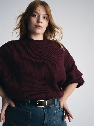 Sarah Sweater -- Burgundy