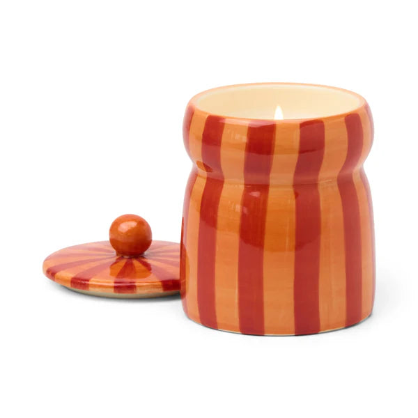 Cabana Red / Orange Candle - Spiced Apple