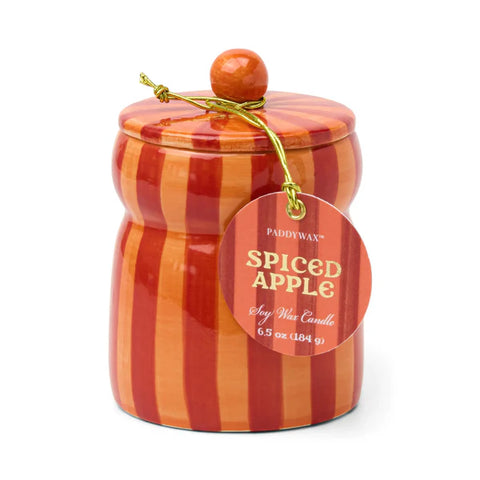 Cabana Red / Orange Candle - Spiced Apple