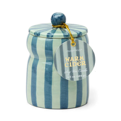 Cabana Blue / Navy Candle - Warm Cider