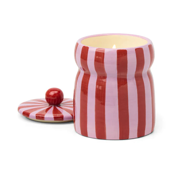 Cabana Red / Pink Candle - Pink Peppermint